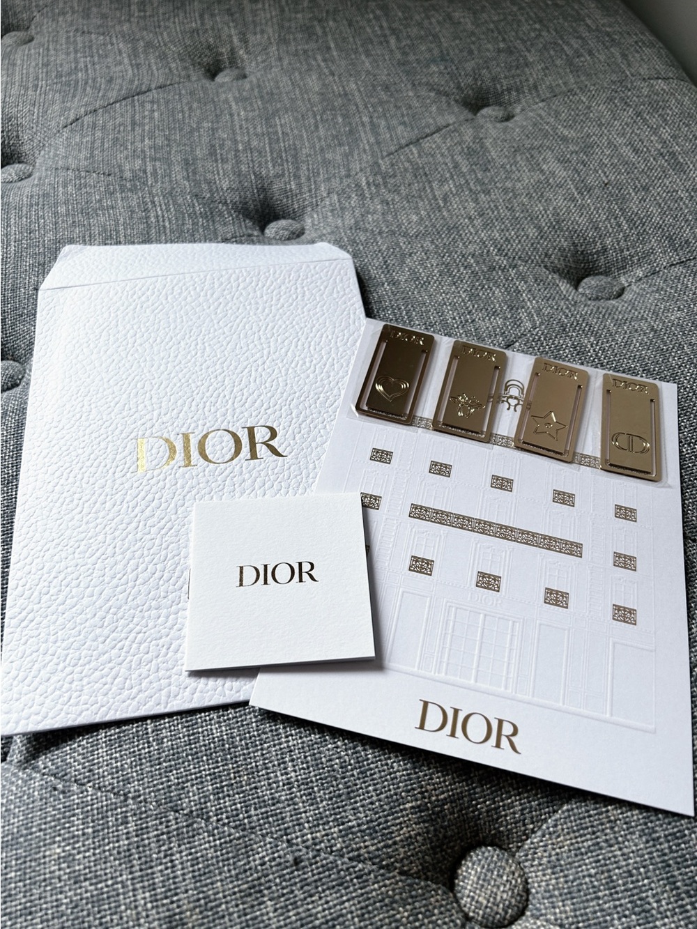 Dior beauty gold bookmark - Brand New 4 pieces